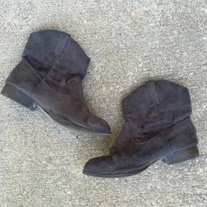 Faux Suede Booties (Big Girl 2)